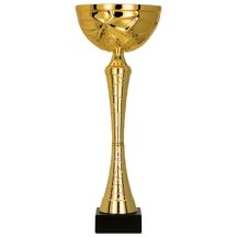 Goldener Metallbecher