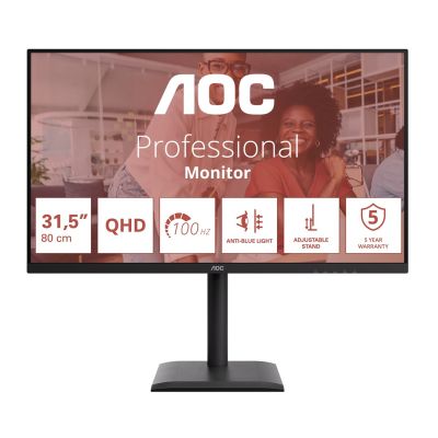 26. AOC E4 Q32E4U Computermonitor 80 cm (31,5") 2560 x 1440 px Quad HD LED Schwarz