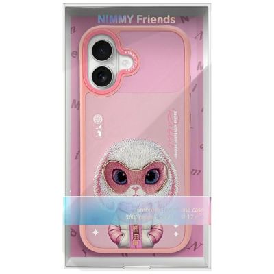 7. Nimmy Cool&Cute 2.0 Hasenhülle für iPhone 17 - Rosa