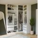 7. AUFSATZ 60 OPENO WEISS – Regal für modularen Kleiderschrank, 60 cm, fürs Schlafzimmer