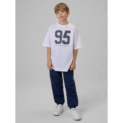 7. Locker geschnittenes Jungen-T-Shirt mit Aufdruck 4F 4FJRSS26TTSHM3786-10S