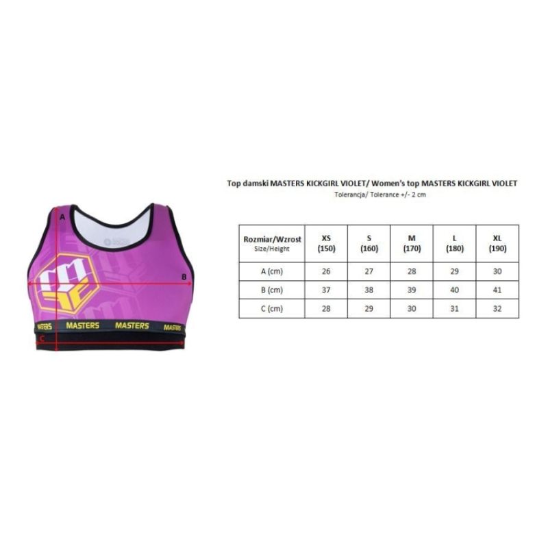 3. Damen-Shorttop MASTERS KICKGIRL VIOLET