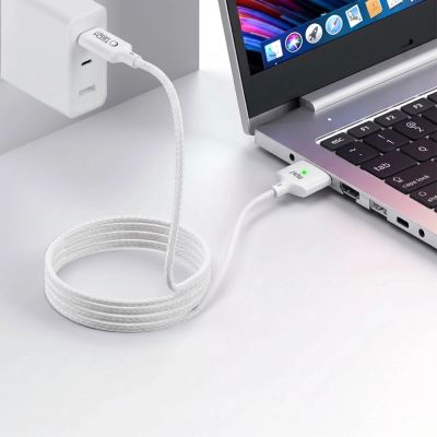 6. Tech-Protect MMC01 Ultraboost USB-C / USB-C MagSafe 3 140W 200cm Kabel für MacBook - Weiß