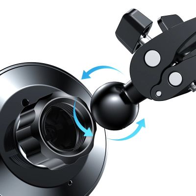 8. Joyroom Auto-Magnethalterung, kabelloses Qi-Induktionsladegerät, 15 W (MagSafe-kompatibel für iPhone), Schwarz (JR-ZS240)