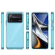 7. Weltraumhülle für Xiaomi Poco X4 Pro 5G Hülle mit flexiblem Rahmen blau