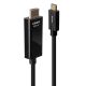 Lindy 43315 Kabeladapter 5 m USB Typ-C auf HDMI Typ A (Standard) Schwarz