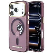 Karl Lagerfeld Peekaboo Logo MagSafe Hülle für iPhone 18 Pro Max / 17 Pro Max - bordeauxrot