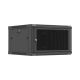 13. Lanberg 19" 6U 600x600 schwarzer Wandschrank mit perforierten Türen (flach verpackt)