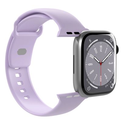 4. Puro Icon Silikonarmband für Apple Watch 42 / 44 / 45 / 49 mm - Lavendel (2 Stk.)