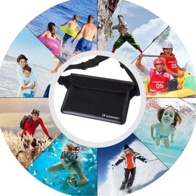 5. Wozinsky WWS-01 Wasserdichte PVC-Bauchtasche - Schwarz