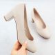 14. Sergio Leone W SK415B beige Pumps mit hohem Absatz