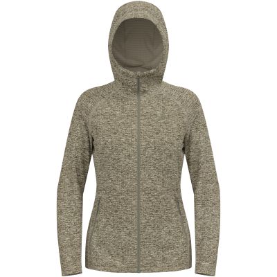 Damen-Fleecejacke ODLO TENCIA Mid Layer Hoody Full Zip, beige