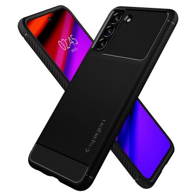 17. Spigen Rugged Armor Hülle für Samsung Galaxy S21 FE – Mattschwarz