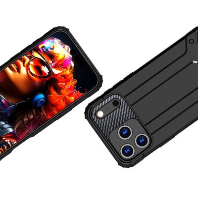 3. Hybrid Armor Case für iPhone 17 Pro - Schwarz