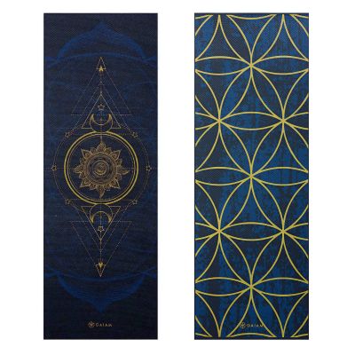 13. Gaiam Sonne und Mond doppelseitige Yogamatte 6 mm 63419