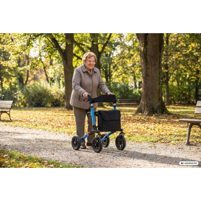 48. Reha-Rollator aus Aluminium für jedes Gelände