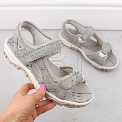5. Bequeme Rieker W RKR674 Sandalen grau