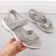 5. Bequeme Rieker W RKR674 Sandalen grau