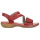 22. Rieker W RKR685 bequeme Ledersandalen rot