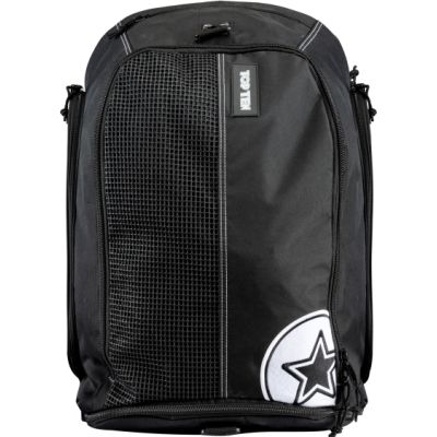 TOP TEN "BE4" Rucksack, schwarz und rot, 57 cm x 44 cm x 33 cm