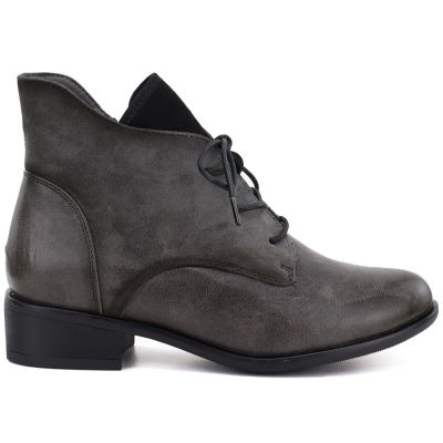 6. Gefütterte Damen-Ankle-Boots, grau, Jezzi ASA198-15