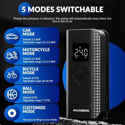 3. Rockbros Elektropumpe 150PSI A13