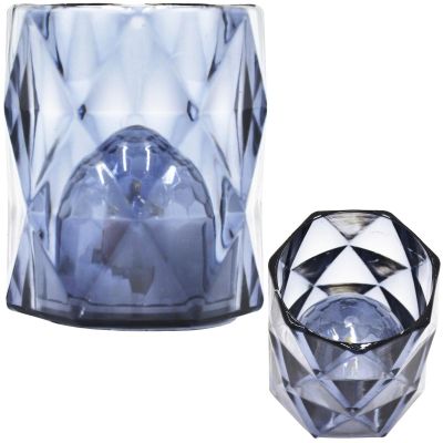 Mini-Dekorationslampe 6 cm, grau, warmweiß, 1 LED