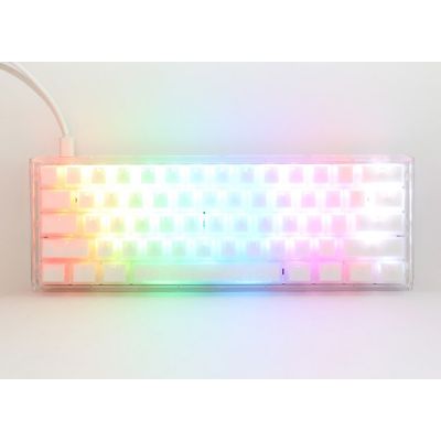 4. Ducky One 3 Aura White Mini Gat B Kan US Tastatur Gaming USB QWERTY American International Weiß