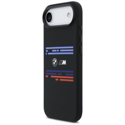 2. BMW M Silikonhülle mit horizontaler Linie und MagSafe-Funktion für iPhone Air – Schwarz