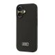 3. Audi Silikonhülle iPhone 16 6,1" schwarz/schwarz Hardcase AU-LSRIP16-Q3/D1-BK