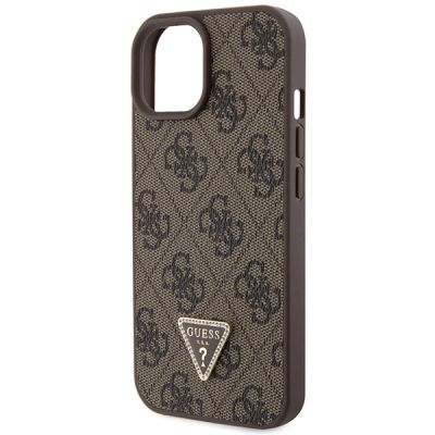 7. Guess GUHCP15MP4TDSCPW iPhone 15 Plus 6,7" braun/braunes Hardcase Crossbody 4G Metalllogo