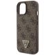 7. Guess GUHCP15MP4TDSCPW iPhone 15 Plus 6,7" braun/braunes Hardcase Crossbody 4G Metalllogo
