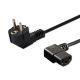Kabel SAVIO CL-116 (C13 / IEC C13 / IEC 320 C13 M – Schuko M; 1,8 m; Farbe Schwarz)