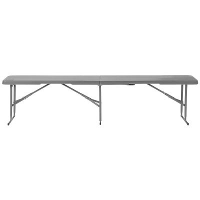 3. Klappbare Cateringbank 183 x 28 x 43 cm, Grau
