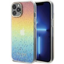 Guess IML Faceted Mirror Disco Iridescent Hülle für iPhone 12/12 Pro – mehrfarbig