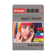 Activejet AP6-260GR200 Glänzendes Fotopapier; ideal zum Drucken von Fotos, farbenfrohen Erinnerungen, 10x15; (A6; 200 Stück)