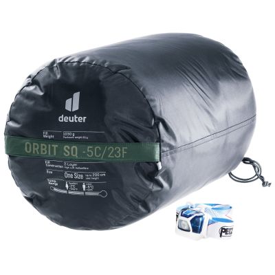 8. Deuter Orbit SQ-5 Kunstfaserschlafsack (200 cm) - Ivy/Ink