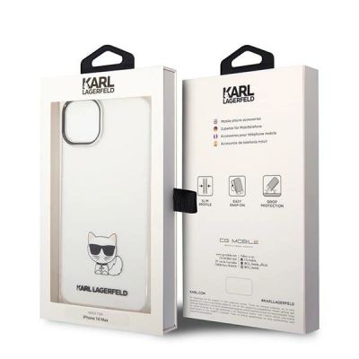 8. Karl Lagerfeld KLHCP14MCTTR iPhone 14 Plus 6,7 "Hardcase klar / transparent Choupette Body
