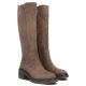 4. Damen-Wildlederstiefel mit Blockabsatz in Taupe Filippo DKZ8310