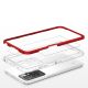 5. Klare 3in1 Hülle für Xiaomi Redmi 10 Frame Gel Cover Rot