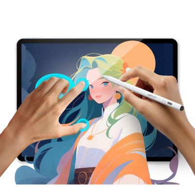 7. Acefast V2 kapazitiver Stift für iPad mit 2 austauschbaren Spitzen – Weiß
