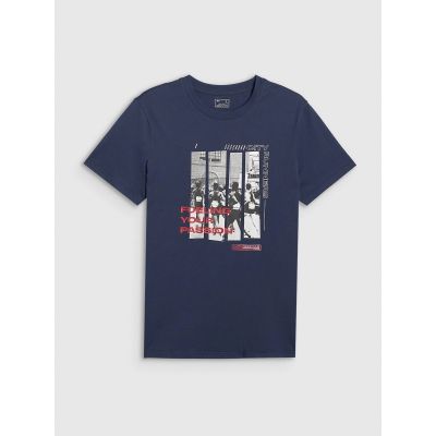8. Herren-T-Shirt mit Aufdruck, regulär, Größe 4F 4FRAW25TTSHM3364-31S