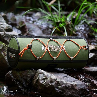 6. Rockbros TL002 ROAD TO SKY 1,5L Lenkertasche, wasserdicht – Grün