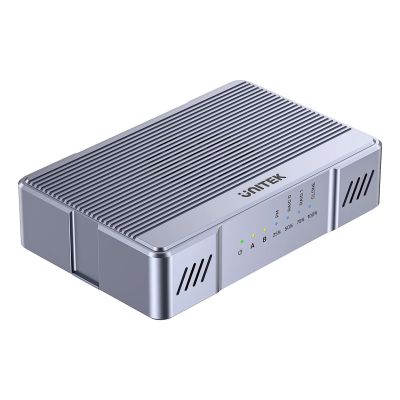 3. Unitek-Gehäuse mit 2x M.2 20 Gbit/s RAID0, RAID1 + Klonen