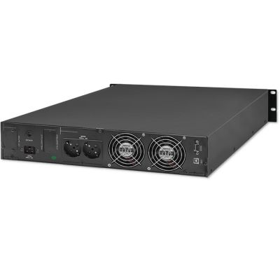 4. USV-Rack Qoltec Reiner Sinus LCD 3000VA 2400W Notstromversorgung