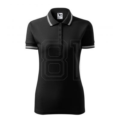 3. Adler Urban W MLI-22001 schwarzes Poloshirt