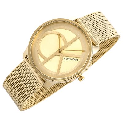 3. CALVIN KLEIN Iconic Mesh Damenuhr 25200034 + Box