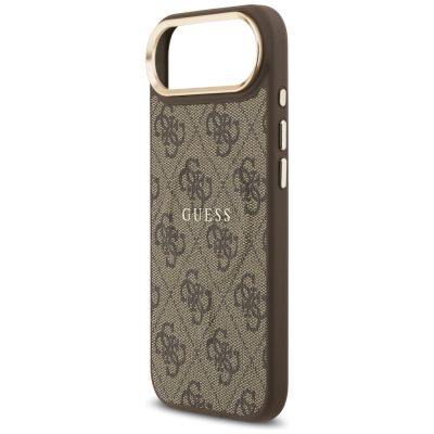 6. Guess 4G PU Classic Logo MagSafe Hülle für iPhone 17 Air - Braun