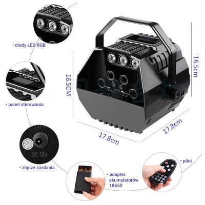 3. LIGHT4ME BM2 LED – Seifenblasenmaschine mit LED