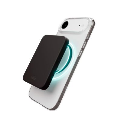 3. Puro Lite Mag TPU+PC Hülle kompatibel mit MagSafe für iPhone 17 Air - Transparent mit schwarzem Ring
